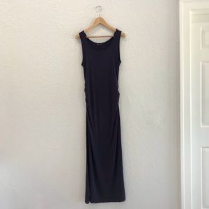 Thanth Navy Bodycon Maxi Dress